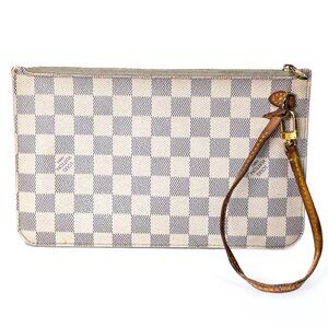LOUIS VUITTON Damier Azur Neverfull Pouch